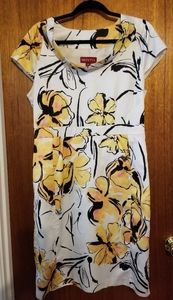 Merona Yellow Floral Dress